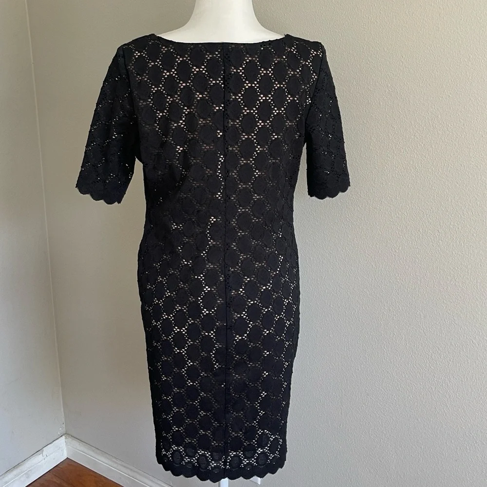 Tiana B. Beige and Black Dress Size 12 - Picture 5 of 7